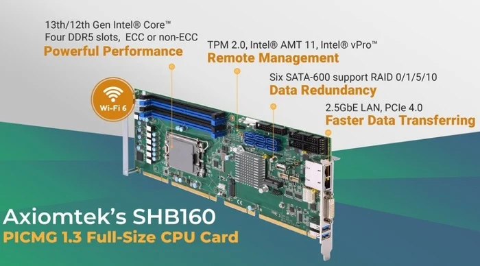 Axiomtek SHB160 PICMG 1.3 Single Board Computer Card (SBC).