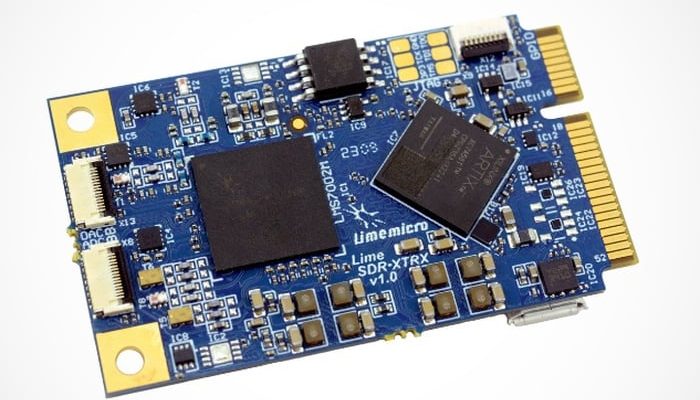 High performance SDR LimeSDR XTRX in a Mini PCIe form factor
