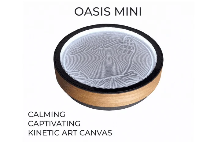 Oasis Mini Desktop Kinetic Sand Art helps relieve stress and more