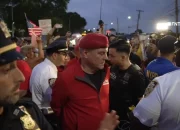 Curtis Sliwa, the head of the New York Guardian Angels, was detained for the second time recently during a migrant housing protest.