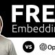 Best and cheapest ways to generate AI embeddings OpenAi vs free