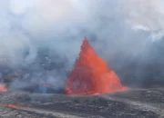 The Kilauea volcano in Hawaii has erupted three times this year.