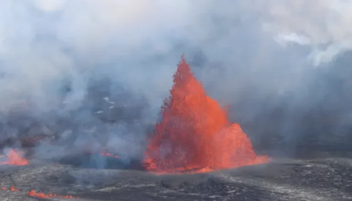 The Kilauea volcano in Hawaii has erupted three times this year.