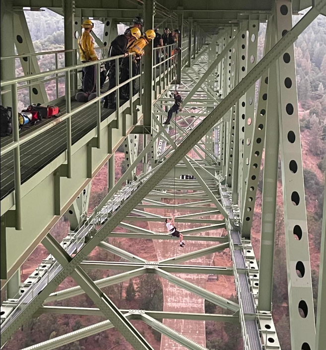 Teen Stranded 700 Feet Above River on California’s Highest Bridge