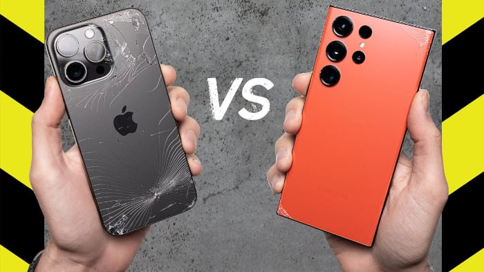 Drop Test: iPhone 15 Pro Max vs Samsung Galaxy 23 Ultra (Video)