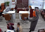 Police in Philadelphia are searching for two men who robbed nail salons disguised as Muslim women.