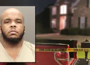 Ohio murder suspect enters Georgia residence, encounters armed family member.