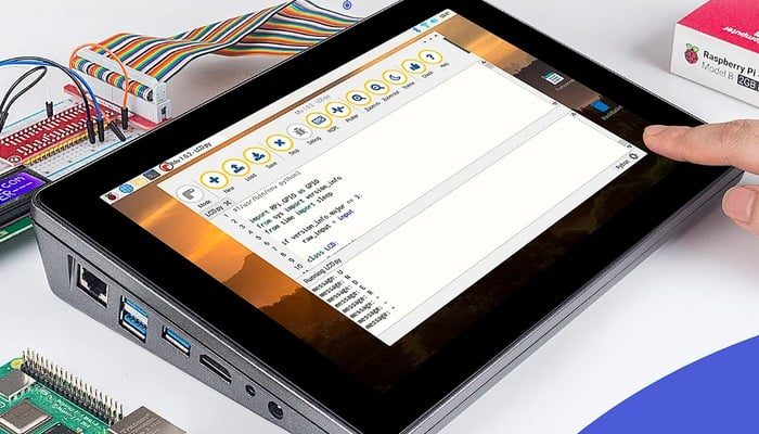Raspberry Pi 5 tablet using Raspad 3