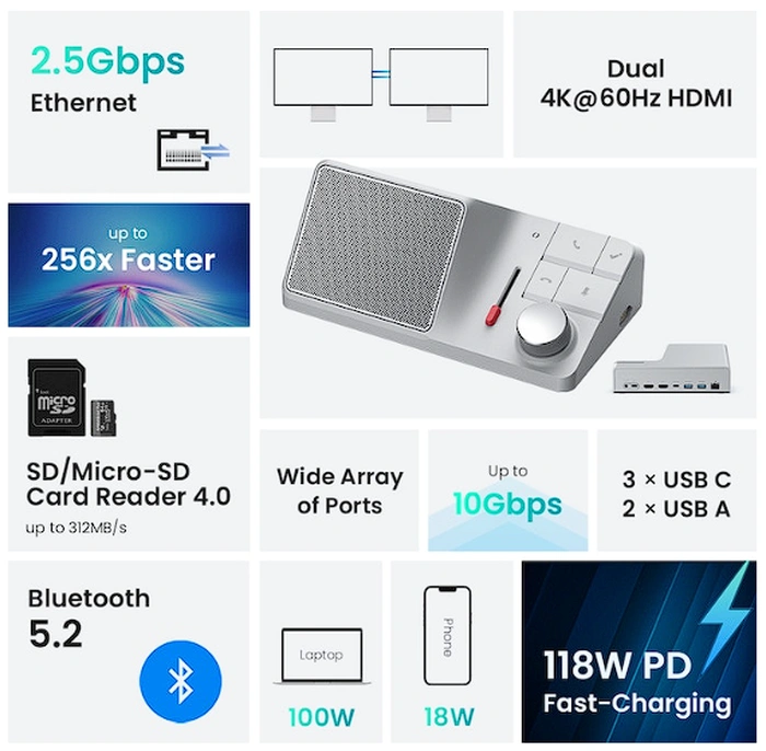 HiDock H1 ChatGPT audio dock features