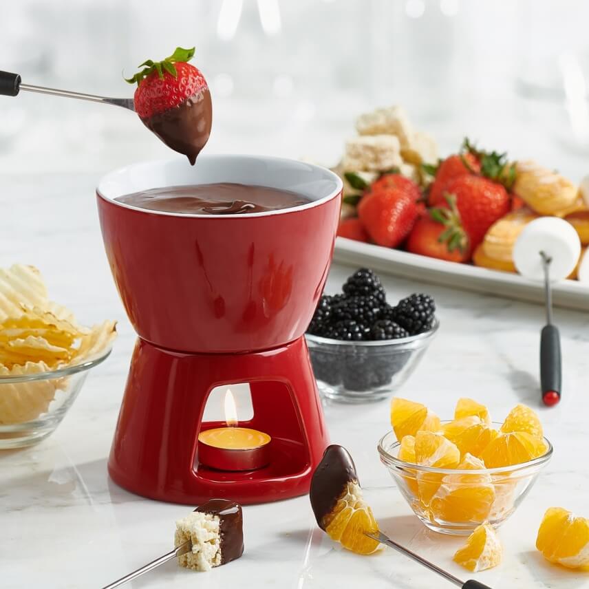 Affordable Elegance The Perfect Pairing of a Cheap Cutlery Set and Swissmar Chocolate Fondue