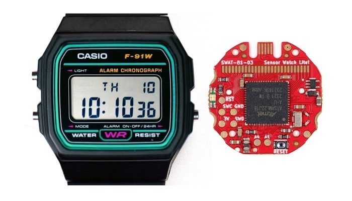 Programmable Casio watch ARM Cortex M0+ upgrade