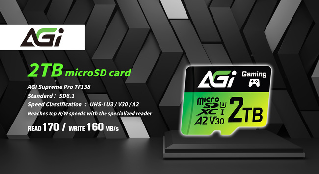 Global First: AGI Technology’s 2TB microSD Card Revolutionises Storage