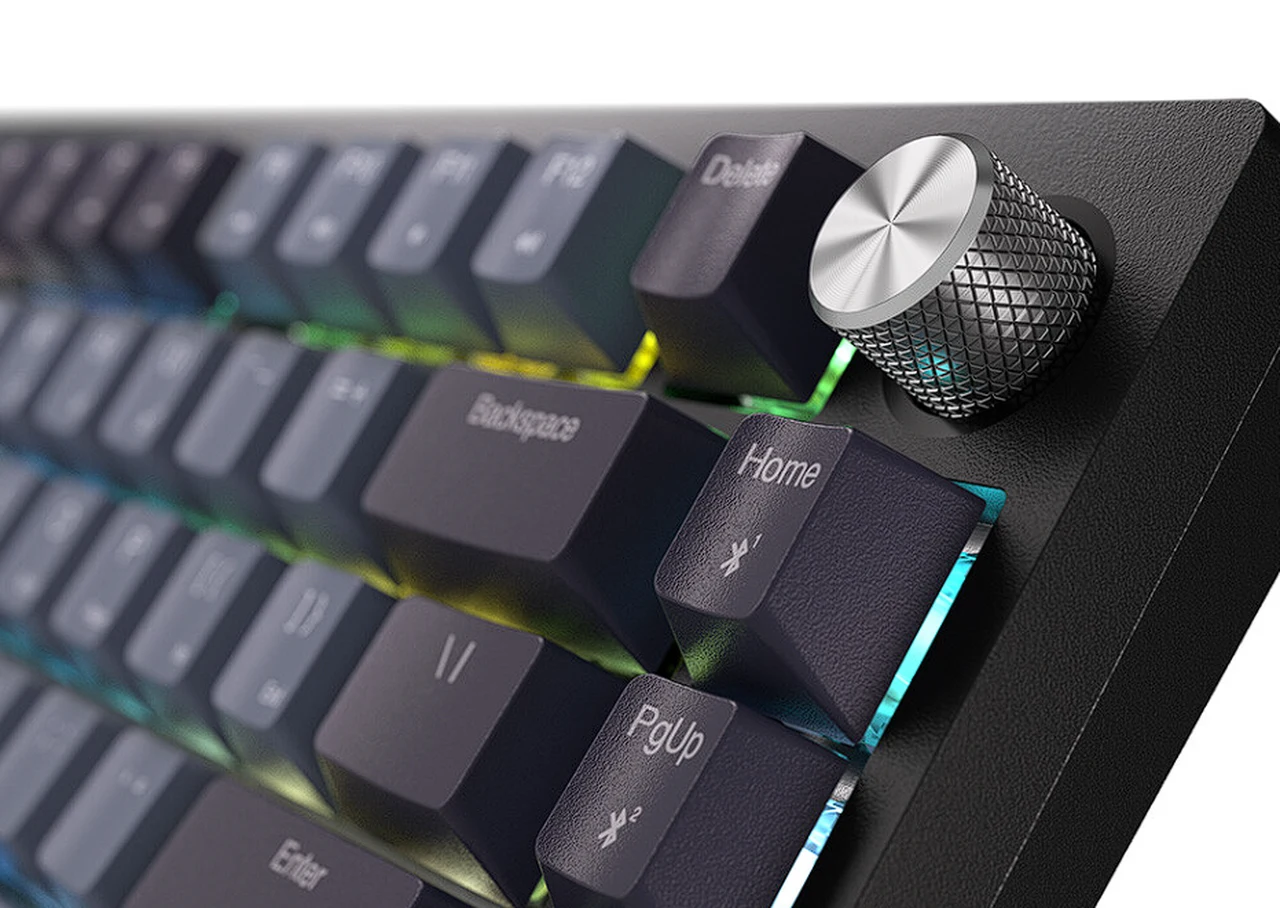 CORSAIR K65 Plus Wireless keyboard profile and knob