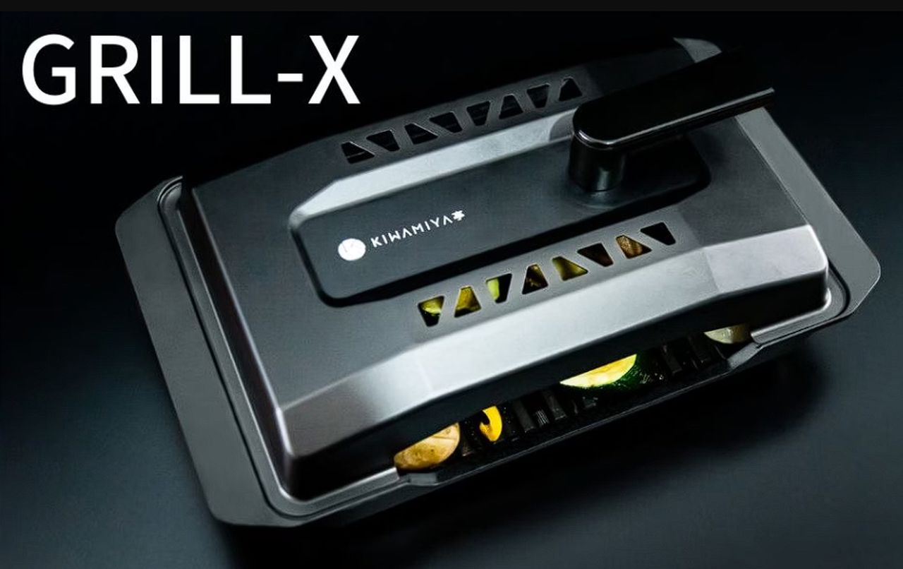 GRILL-X carbon graphite grill gives food the perfect charcoal flavor