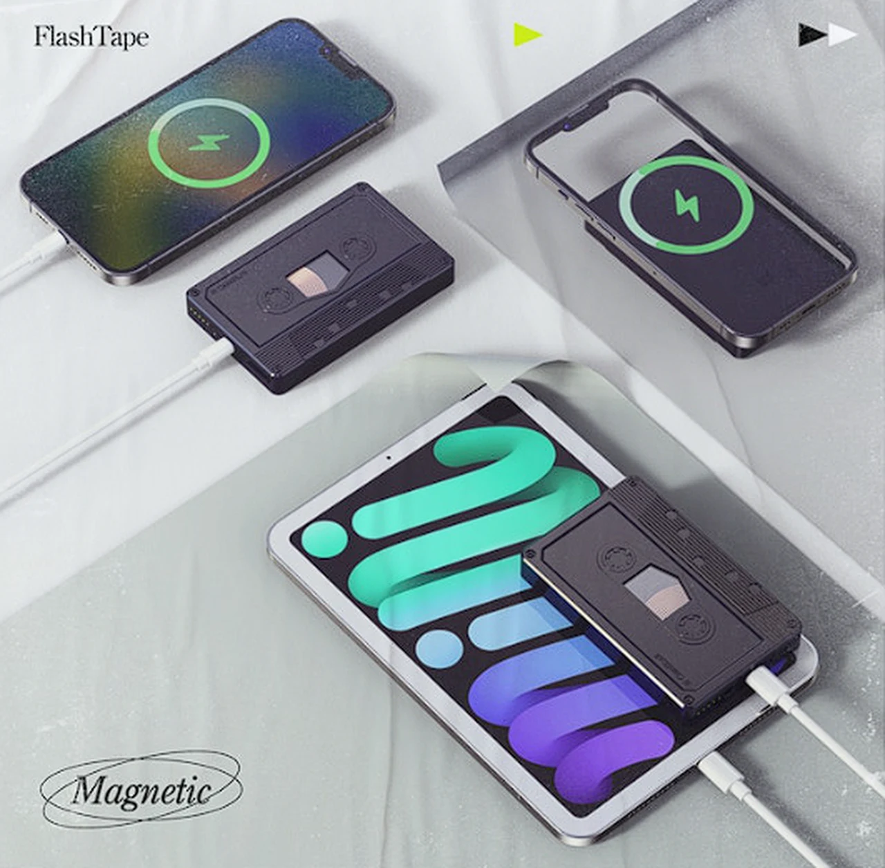 cassette magnetic battery pack