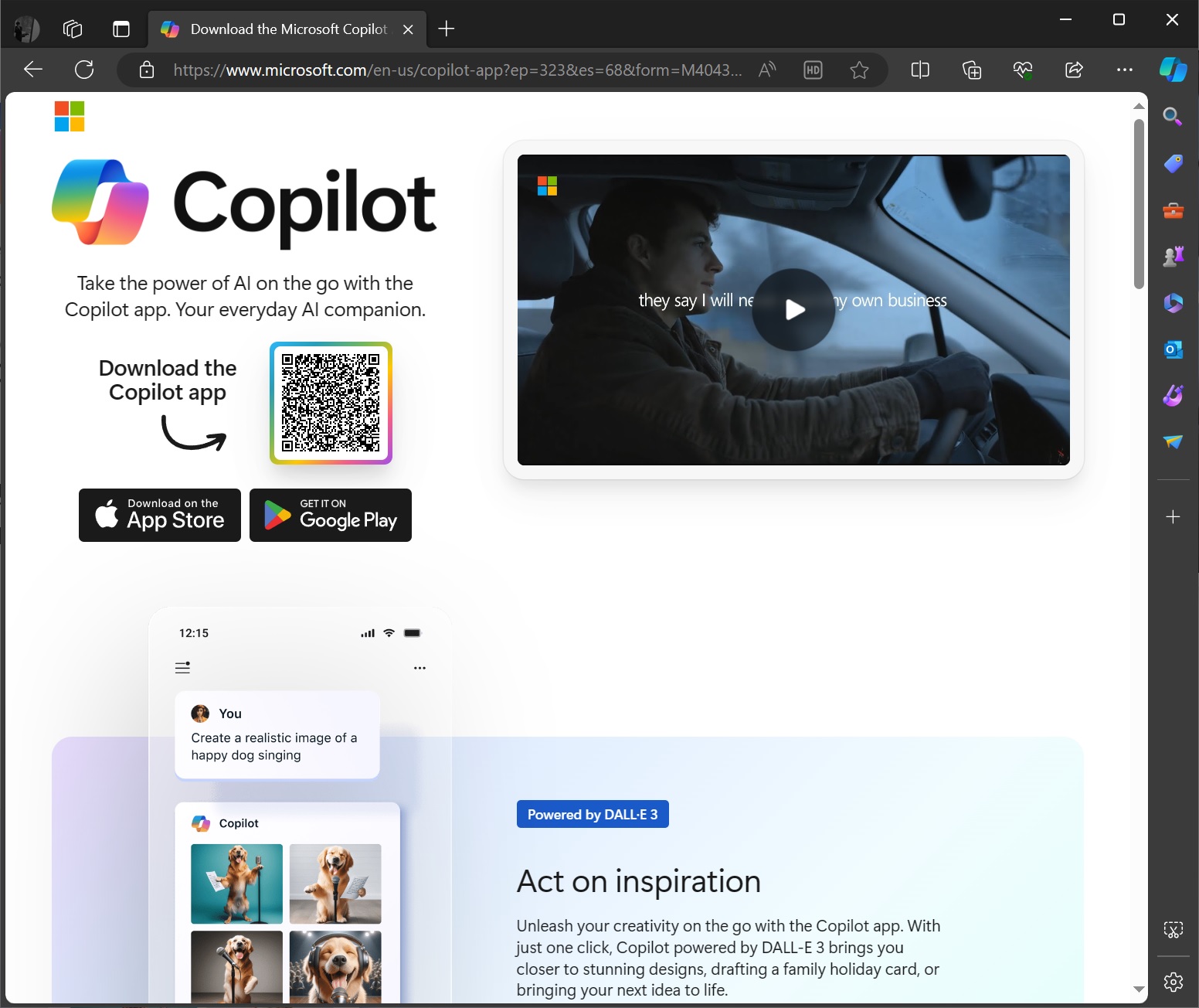 Microsoft Copilot ad