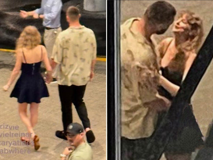 travis kelce taylor swift side by side