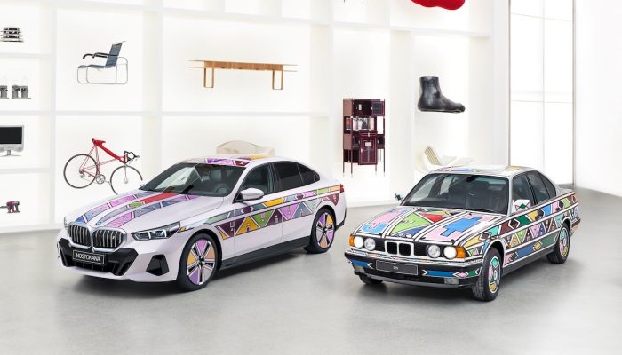 BMW i5 Flow NOSTOKANA uses color change technology