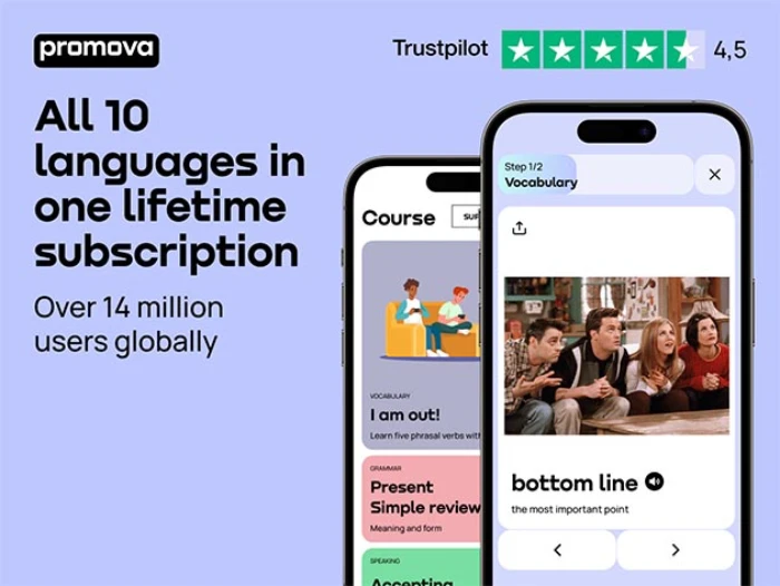 Deals: Promova Premium Plan: Lifetime Subscription, save 73%