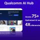 Qualcomm AI Hub with 75+ AI models showcased at MWC 2024