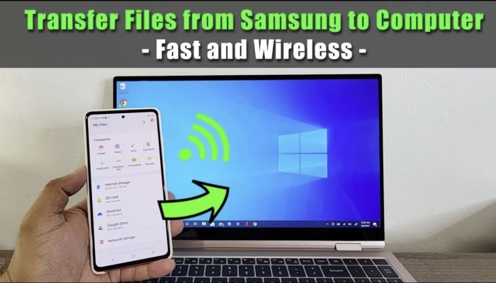 How to Transfer Files Wirelessley from Samsung Galaxy Phones