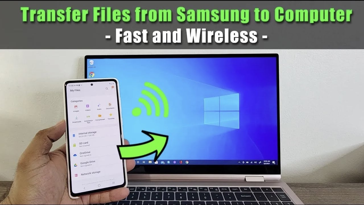 How to Transfer Files Wirelessley from Samsung Galaxy Phones