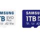 New Samsung microSD cards with read speeds up to 800 MB/s